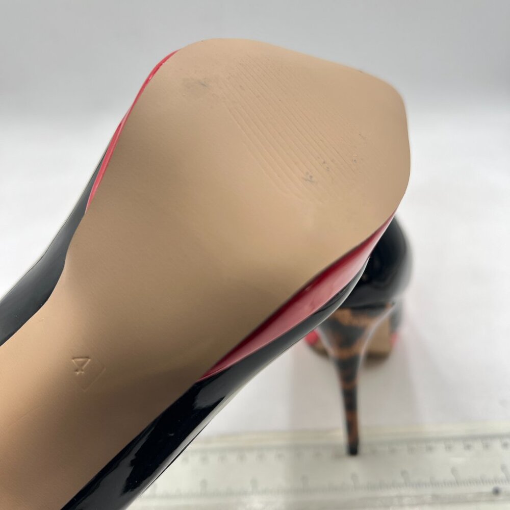 FSJ Black Classic Stiletto Heels Platform Pumps Pointed Toe Formal Shoes Office - Picture 5 of 7